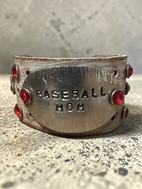 Baseball Mom Buckle Bracelet Cuff
